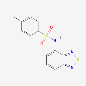 molecular formula C13H11N3O2S2 B5656653 N-2,1,3-benzothiadiazol-4-yl-4-methylbenzenesulfonamide 