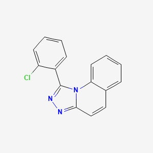 molecular formula C16H10ClN3 B5656655 1-(2-chlorophenyl)[1,2,4]triazolo[4,3-a]quinoline 