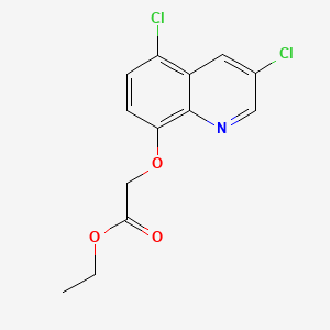 molecular formula C13H11Cl2NO3 B565671 Ethyl 2-(3,5-dichloroquinolin-8-yloxy)acetate CAS No. 1246819-05-5