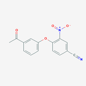 4-(3-acetylphenoxy)-3-nitrobenzonitrile