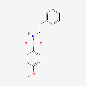 molecular formula C15H17NO3S B5656724 4-methoxy-N-(2-phenylethyl)benzenesulfonamide 