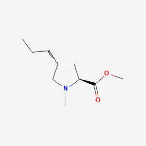 molecular formula C10H19NO2 B565683 Methyl (4R)-1-methyl-4-propyl-L-prolinate CAS No. 13380-39-7