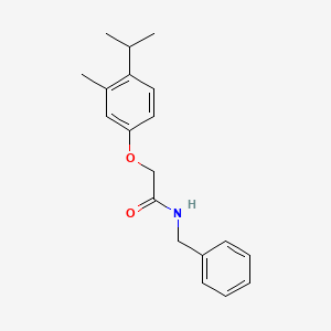 molecular formula C19H23NO2 B5656837 N-benzyl-2-(4-isopropyl-3-methylphenoxy)acetamide 