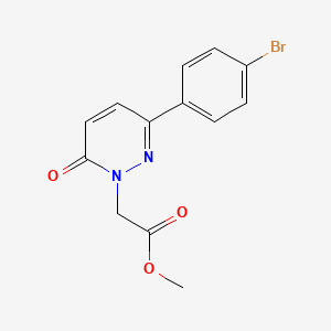 molecular formula C13H11BrN2O3 B5656860 methyl [3-(4-bromophenyl)-6-oxo-1(6H)-pyridazinyl]acetate 