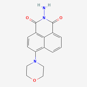 molecular formula C16H15N3O3 B5656863 2-amino-6-(4-morpholinyl)-1H-benzo[de]isoquinoline-1,3(2H)-dione 