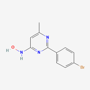 molecular formula C11H10BrN3O B5656979 2-(4-bromophenyl)-4-(hydroxyamino)-6-methylpyrimidine 