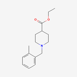 molecular formula C16H23NO2 B5656993 ethyl 1-(2-methylbenzyl)-4-piperidinecarboxylate 
