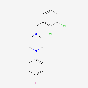molecular formula C17H17Cl2FN2 B5657017 1-(2,3-dichlorobenzyl)-4-(4-fluorophenyl)piperazine 