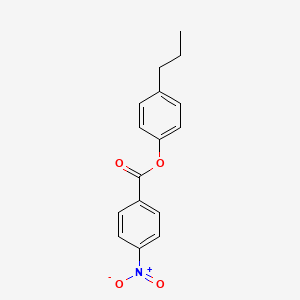 molecular formula C16H15NO4 B5657043 4-propylphenyl 4-nitrobenzoate 