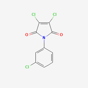 molecular formula C10H4Cl3NO2 B5657064 3,4-dichloro-1-(3-chlorophenyl)-1H-pyrrole-2,5-dione CAS No. 34281-49-7