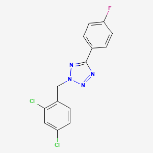 molecular formula C14H9Cl2FN4 B5657074 2-(2,4-dichlorobenzyl)-5-(4-fluorophenyl)-2H-tetrazole 