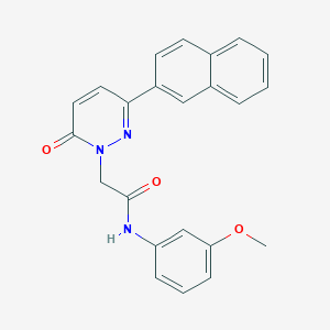 molecular formula C23H19N3O3 B5657091 N-(3-methoxyphenyl)-2-[3-(2-naphthyl)-6-oxo-1(6H)-pyridazinyl]acetamide 