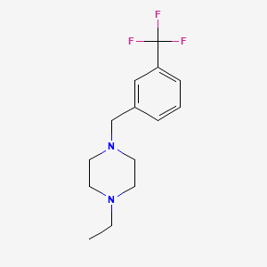 molecular formula C14H19F3N2 B5657102 1-ethyl-4-[3-(trifluoromethyl)benzyl]piperazine 
