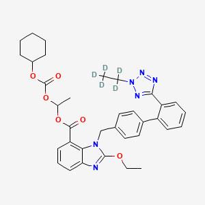 molecular formula C35H38N6O6 B565711 2H-2-Ethyl-d5 Candesartan Cilexetil CAS No. 1246816-44-3