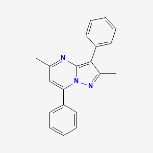 molecular formula C20H17N3 B5657112 2,5-dimethyl-3,7-diphenylpyrazolo[1,5-a]pyrimidine 