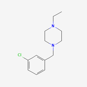 molecular formula C13H19ClN2 B5657113 1-(3-chlorobenzyl)-4-ethylpiperazine 