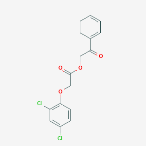 molecular formula C16H12Cl2O4 B5657115 2-oxo-2-phenylethyl (2,4-dichlorophenoxy)acetate 