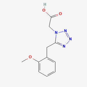 molecular formula C11H12N4O3 B5657129 [5-(2-methoxybenzyl)-1H-tetrazol-1-yl]acetic acid 