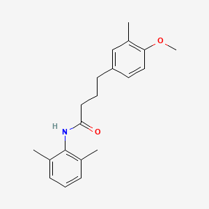 molecular formula C20H25NO2 B5657205 N-(2,6-dimethylphenyl)-4-(4-methoxy-3-methylphenyl)butanamide 