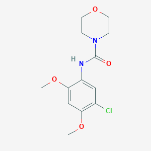 molecular formula C13H17ClN2O4 B5657226 N-(5-chloro-2,4-dimethoxyphenyl)-4-morpholinecarboxamide 