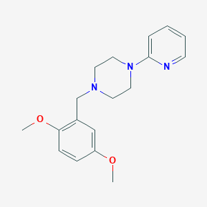 molecular formula C18H23N3O2 B5657263 1-(2,5-dimethoxybenzyl)-4-(2-pyridinyl)piperazine 