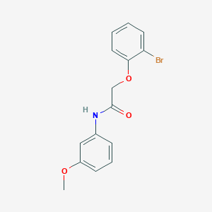 molecular formula C15H14BrNO3 B5657284 2-(2-bromophenoxy)-N-(3-methoxyphenyl)acetamide 