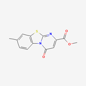 molecular formula C13H10N2O3S B5657473 methyl 8-methyl-4-oxo-4H-pyrimido[2,1-b][1,3]benzothiazole-2-carboxylate 