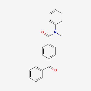 molecular formula C21H17NO2 B5657512 4-benzoyl-N-methyl-N-phenylbenzamide 