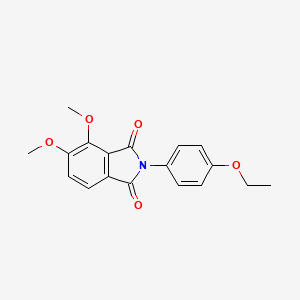 molecular formula C18H17NO5 B5657531 2-(4-ethoxyphenyl)-4,5-dimethoxy-1H-isoindole-1,3(2H)-dione 