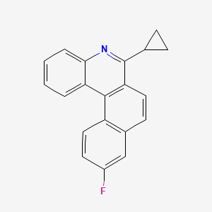 molecular formula C20H14FN B565755 6-Cyclopropyl-10-fluorobenzo[k]phenanthridine CAS No. 1187966-95-5