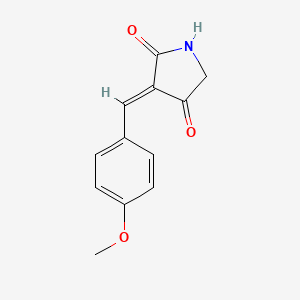 molecular formula C12H11NO3 B5657571 3-(4-methoxybenzylidene)-2,4-pyrrolidinedione 