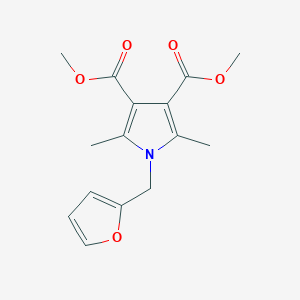 molecular formula C15H17NO5 B5657572 dimethyl 1-(2-furylmethyl)-2,5-dimethyl-1H-pyrrole-3,4-dicarboxylate 