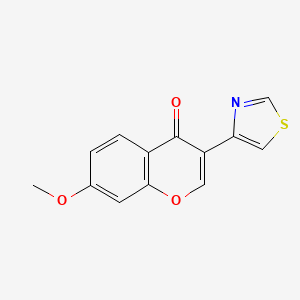 molecular formula C13H9NO3S B5657580 7-methoxy-3-(1,3-thiazol-4-yl)-4H-chromen-4-one 