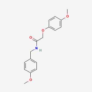 B5657581 N-(4-methoxybenzyl)-2-(4-methoxyphenoxy)acetamide CAS No. 5686-48-6