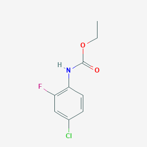 molecular formula C9H9ClFNO2 B056576 4-氯-2-氟苯基氨基甲酸乙酯 CAS No. 114108-90-6