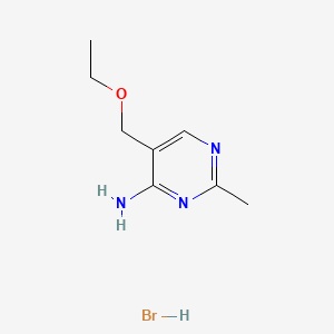 molecular formula C8H14BrN3O B565761 5-(Ethoxymethyl)-2-methylpyrimidin-4-amine;hydrobromide CAS No. 115052-71-6