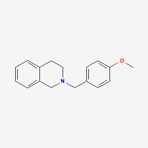 molecular formula C17H19NO B5657674 2-(4-methoxybenzyl)-1,2,3,4-tetrahydroisoquinoline 