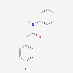 molecular formula C14H12FNO B5657676 2-(4-氟苯基)-N-苯基乙酰胺 