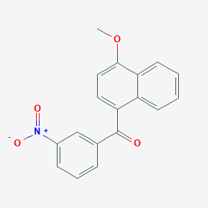 molecular formula C18H13NO4 B5657695 (4-methoxy-1-naphthyl)(3-nitrophenyl)methanone 