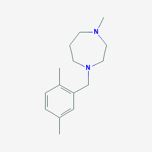 molecular formula C15H24N2 B5657702 1-(2,5-dimethylbenzyl)-4-methyl-1,4-diazepane 