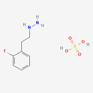molecular formula C8H13FN2O4S B565771 [2-(2-Fluorophenyl)ethyl]-hydrazine Sulfate CAS No. 20942-45-4