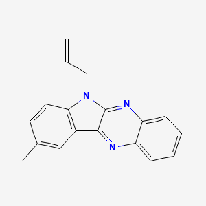 molecular formula C18H15N3 B5657711 6-allyl-9-methyl-6H-indolo[2,3-b]quinoxaline 