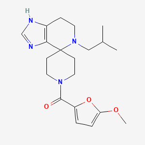 5-isobutyl-1'-(5-methoxy-2-furoyl)-1,5,6,7-tetrahydrospiro[imidazo[4,5-c]pyridine-4,4'-piperidine]