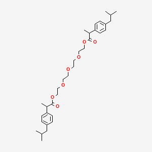 molecular formula C34H50O7 B565776 Ibuprofen Ester Impurity (PEG400) CAS No. 1161014-75-0