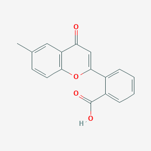 molecular formula C17H12O4 B5657776 2-(6-methyl-4-oxo-4H-chromen-2-yl)benzoic acid 