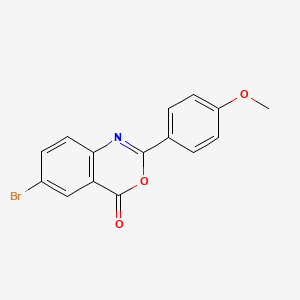 molecular formula C15H10BrNO3 B5657808 6-bromo-2-(4-methoxyphenyl)-4H-3,1-benzoxazin-4-one CAS No. 5743-74-8