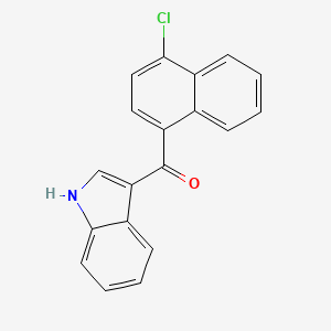 molecular formula C19H12ClNO B565782 (4-Chloro-1-naphthalenyl)-1H-indol-3-yl-methanone CAS No. 1366068-26-9