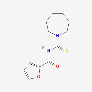 molecular formula C12H16N2O2S B5657845 N-(1-azepanylcarbonothioyl)-2-furamide 