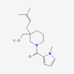 {3-(3-methyl-2-buten-1-yl)-1-[(1-methyl-1H-pyrrol-2-yl)carbonyl]-3-piperidinyl}methanol