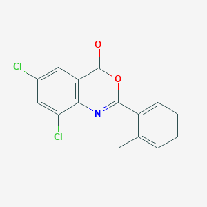 molecular formula C15H9Cl2NO2 B5657871 6,8-dichloro-2-(2-methylphenyl)-4H-3,1-benzoxazin-4-one 